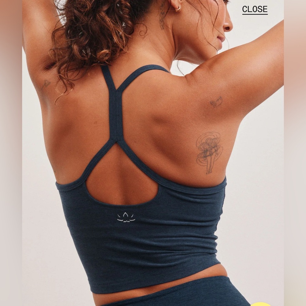 Beyond Yoga SpaceDye Slim Cropped Racerback Tank – Nocturnal Navy – XXL